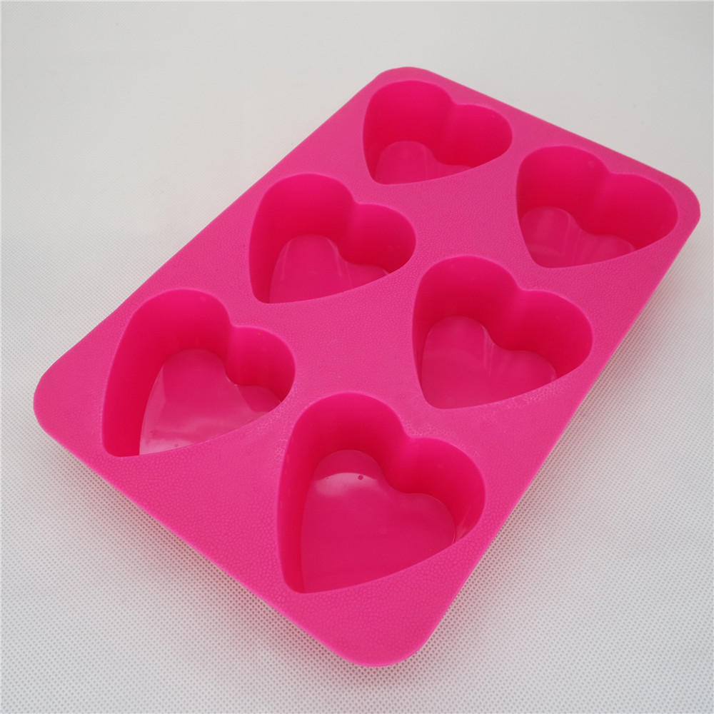 CXKP-2009a SIlicone Bakeware  - 6 Heart shape Cake Pan