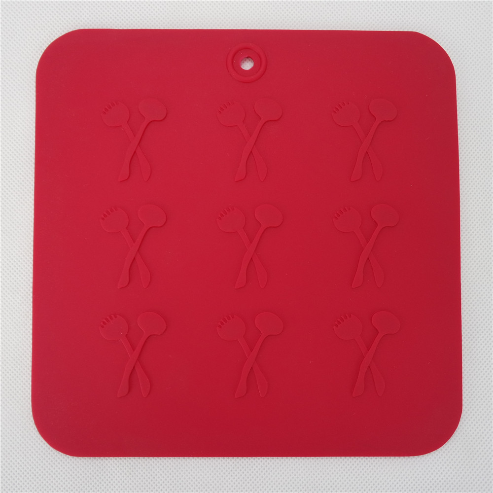 CXRD-1012 Silicone Mat Square Shape With kitchen tool Pattern