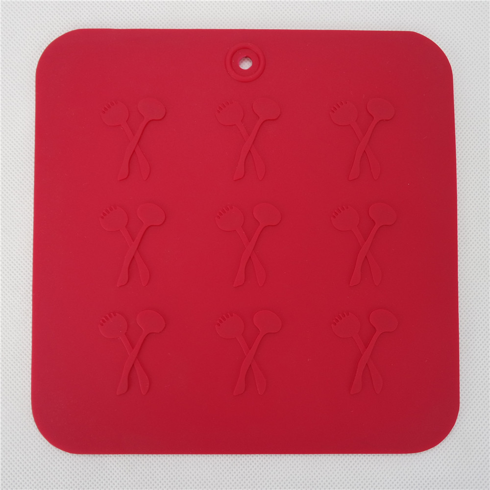 CXRD-1012 Silicone Mat Square Shape With kitchen tool Pattern