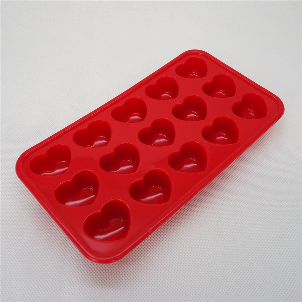 CXCH-001	Silicone Bakeware Chocolate Mould Heart Shape 15-Cup