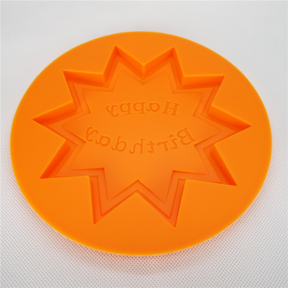 CXCH-002	Silicone Chocolate mould-Round  with happy birthday