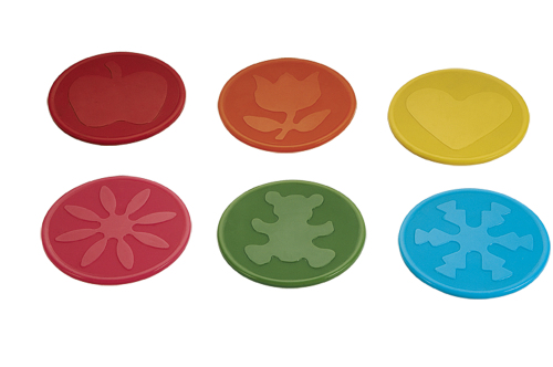 CXBD-4003  Silicone Cup Coaster With Apple  Pattern
