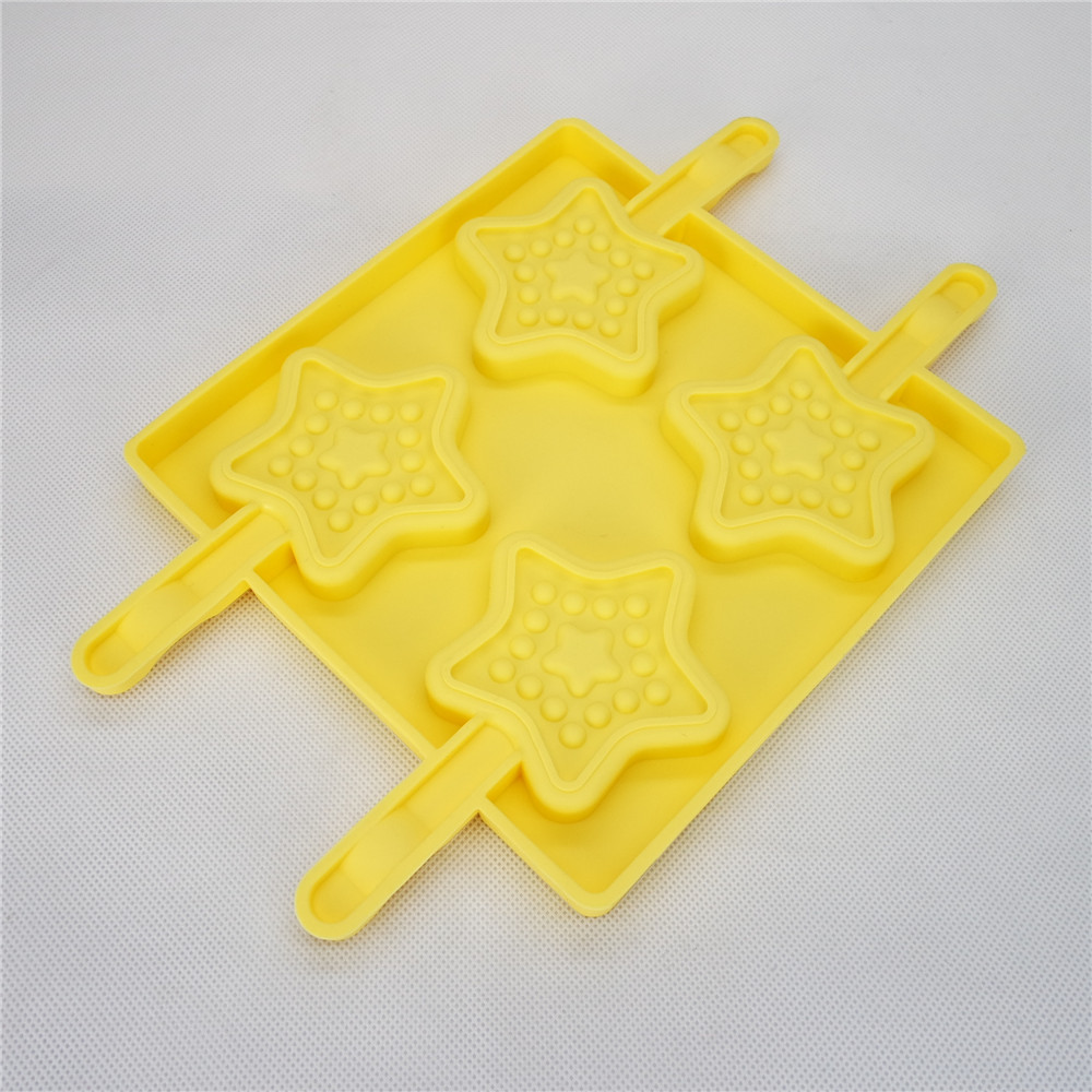 CXPM-002	Silicone Bakeware Chocolate Mould Lolli Pop Star Pop