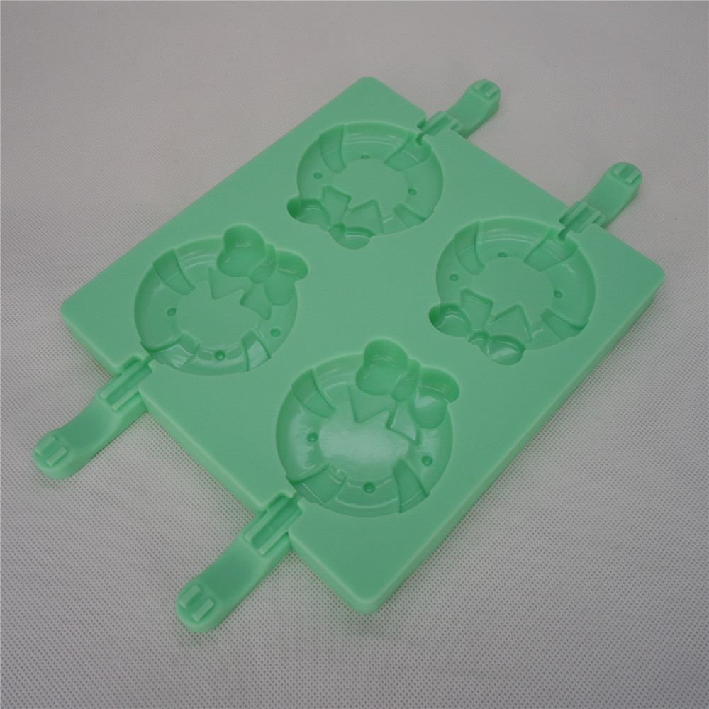 CXPM-005	Silicone Bakeware Chocolate Mould Lolli Pop Wreath Pop