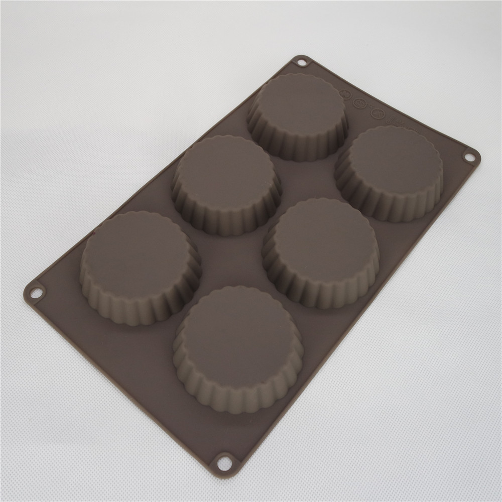 CXCK-014 	6cups silicone cake mould