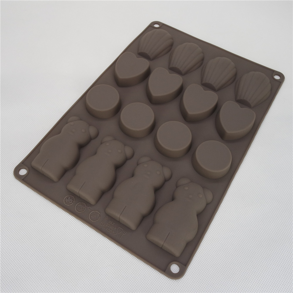 CXCK-017 	Silicone cake mould -4design cavity