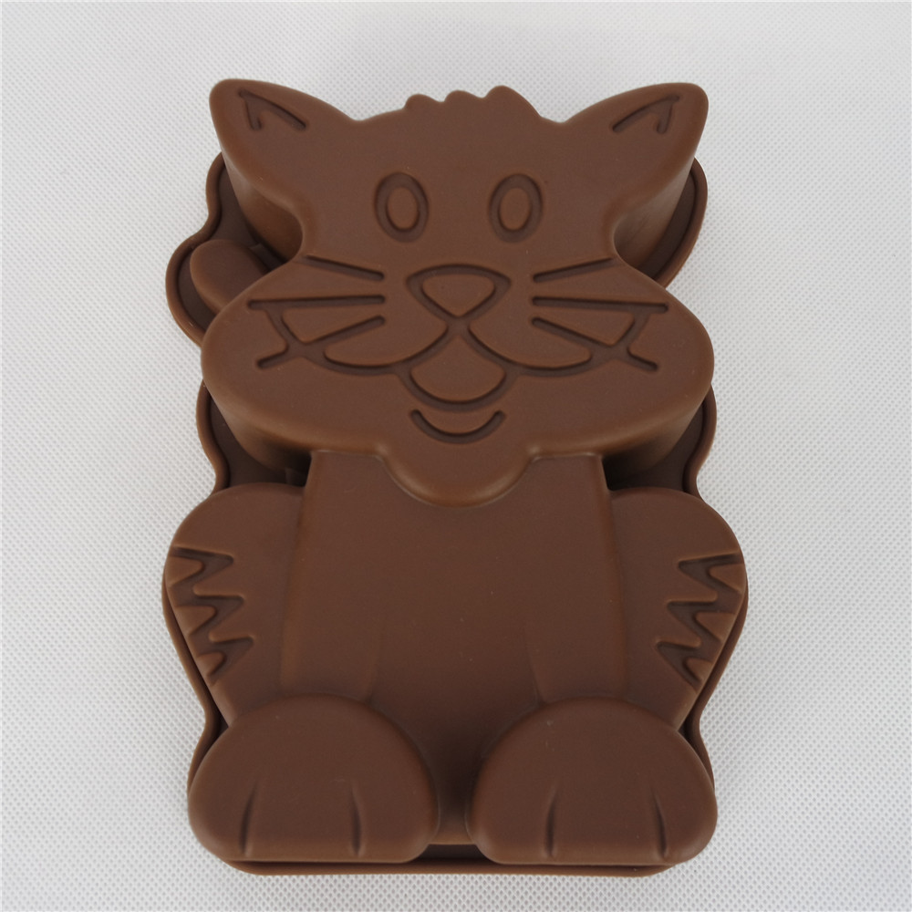 CXAS-001	 Silicone Bakeware Baking Pan Animal Shape Cat
