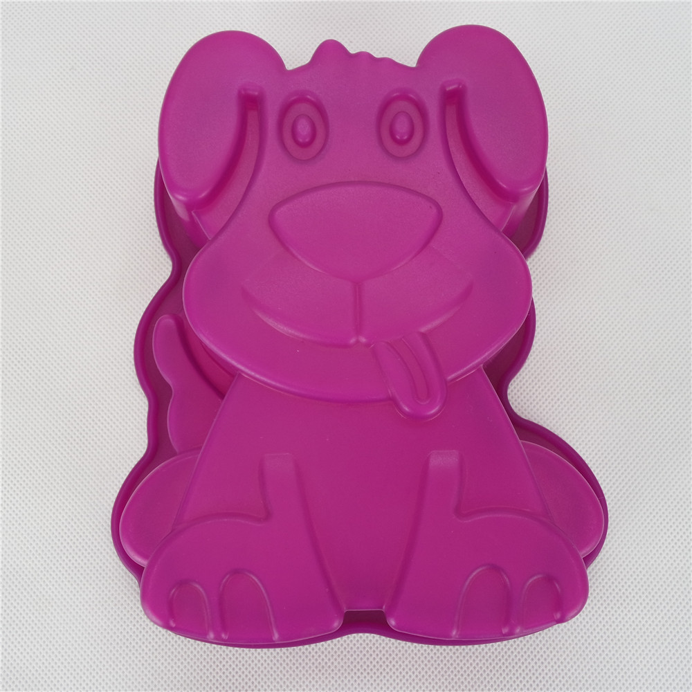 CXAS-002	 Silicone Bakeware Baking Pan Animal Shape Dog