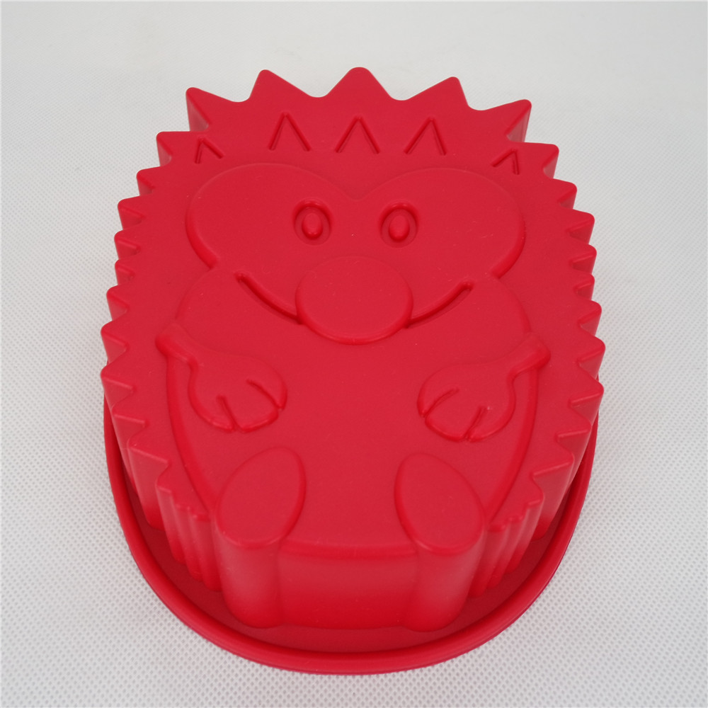 CXAS-006 	Animal shape  silicone Bakeware -hedgepig