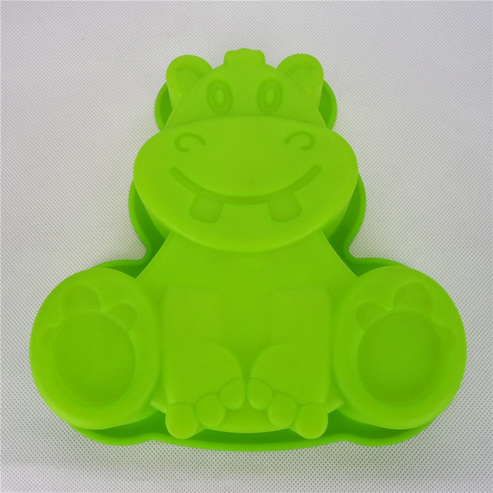 CXAS-008 	Silicone Bakeware Baking Pan Animal Shape Hippo