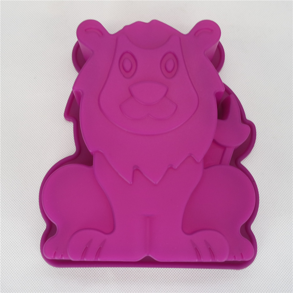 CXAS-009 	Silicone Bakeware Baking Pan Animal Shape Lion