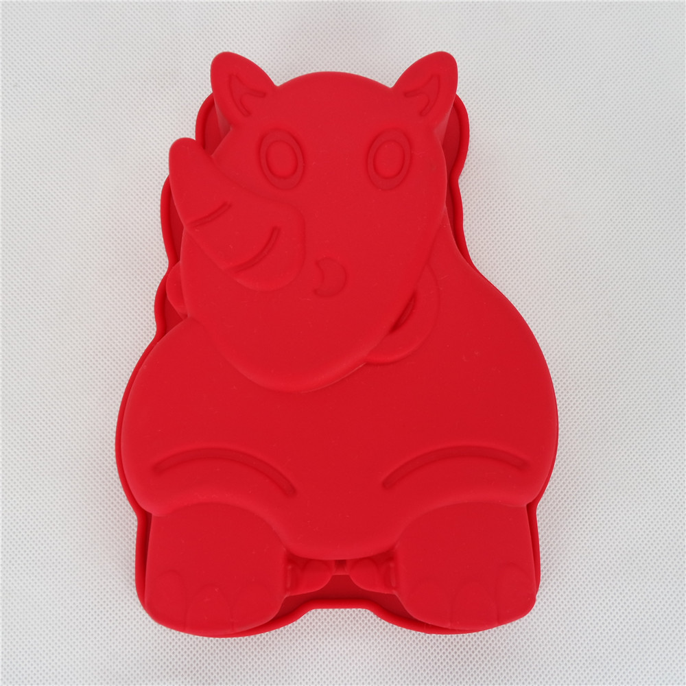 CXAS-010	 Silicone Bakeware Baking Pan Animal Shape Rhinoceros