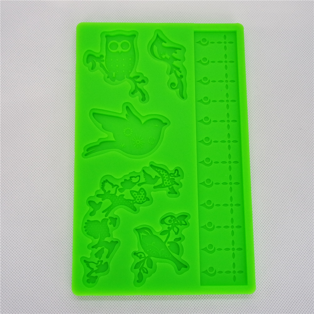 CXRR-026	Silicone Bakeware Tool Cake Decoration Mould Bird Design