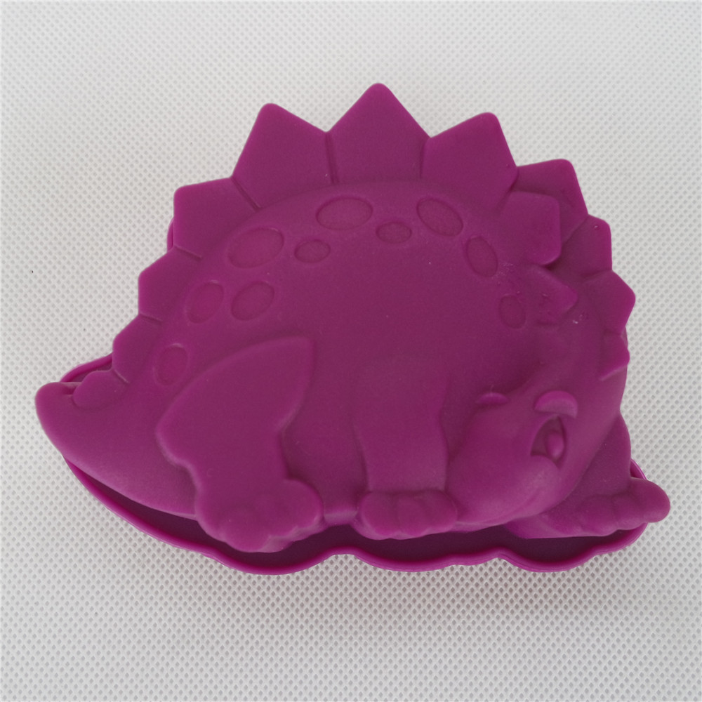 CXKP-2010 P	Silicone Bakeware Baking Pan Mini Stegosaurus Shape